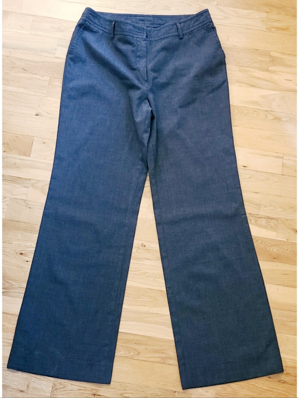 Akris Punto Gray Wool Wide Leg Pant Quiet Luxury Designer Minimalist Size 6
